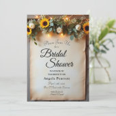 Invitation Rassemblements d'heures dorées rustiques (Debout devant)