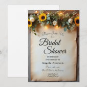 Invitation Rassemblements d'heures dorées rustiques (Devant / Derrière)