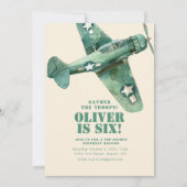Invitation Rassembler les troupes Avion Militaire Anniversair (Devant)