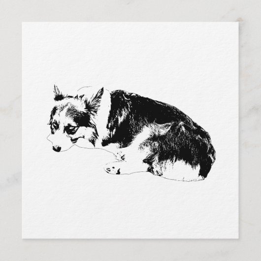 Invitation Rassemblez Corgi, Nuit Confortable (Devant)