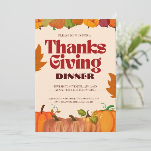 Invitation "Rassemblez et donnez Merci : Rejoignez-nous pour (Debout devant)