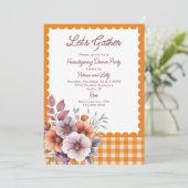 Invitation Rassemblons En vichy Amical Thanksgiving (Debout devant)