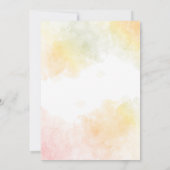 Invitation Rassemblons-nous, Aquarelle Citrouille Thanksgivin (Dos)