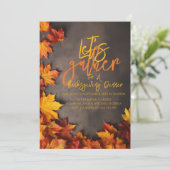 Invitation Rassemblons-nous pour le dîner de Thanksgiving | F (Debout devant)