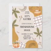 Invitation rassemblons-nous pour un Potluck de Friendsgiving (Devant)