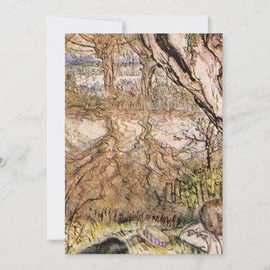 Invitation Rat Et Mole Pique-Nique - Arthur Rackham (Devant)