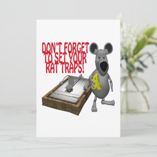 Invitation Rat Traps (Debout devant)