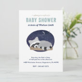 Invitation Raton laveur (Debout devant)