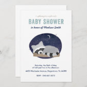 Invitation Raton laveur (Devant / Derrière)