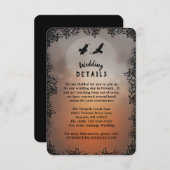 Invitation Ravens Correspondants Détails du Mariage 3.5x5 (Devant / Derrière)