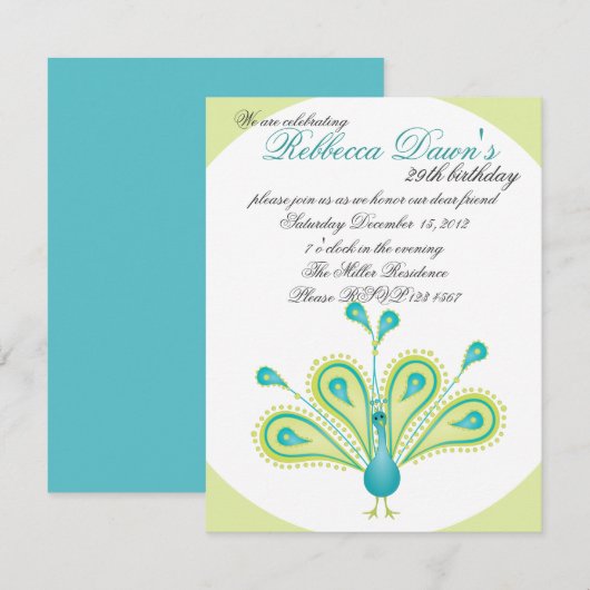 Invitation Ravi ! (Devant / Derrière)