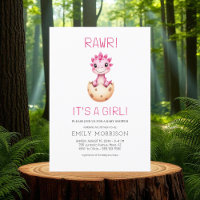 Rawr C'est une Fille Cadeau Baby Shower de Dinosau