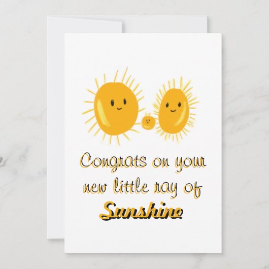 Invitation Ray of Sunshine (Devant)