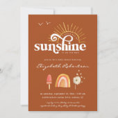 Invitation Ray of Sunshine | Baby shower Boho (Devant)