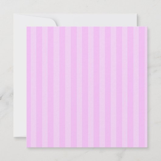 Invitation rayée rose de Fête de la mariée de (Dos)