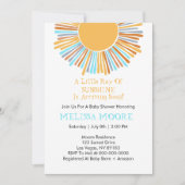 Invitation Rayon de soleil budget Rétro Bohème Soleil (Devant)