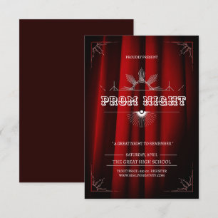 Invitation Rayonnement en rouge : Une nuit glamour pour se so