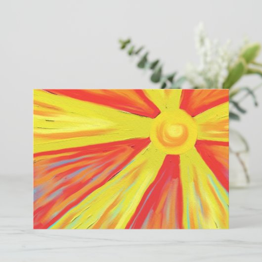 Invitation Rayons Sun chauds (Debout devant)
