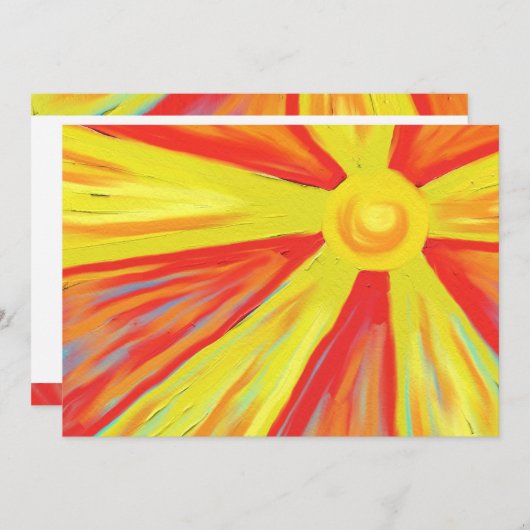 Invitation Rayons Sun chauds (Devant / Derrière)