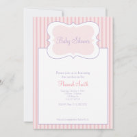 Rayures de sucrerie - baby shower pp
