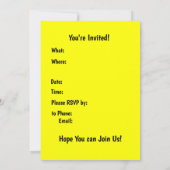 Invitation rayures Halloween ensorcelantes (Dos)