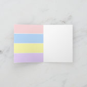Invitation Rayures pastel de printemps (Intérieur)