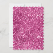 Invitation Rayures Rose Féminin (Dos)