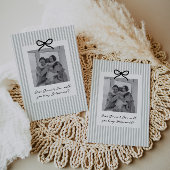 Invitation Rayures Vert Sauge Parrain et Marraine Proposition