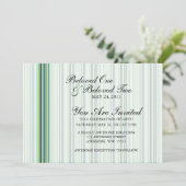 Invitation Rayures Vertes Cool (Debout devant)