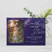 Invitation "Reach For The Stars" Galaxy (Debout devant)