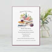 Invitation Read Between Wines, Book Club (Debout devant)