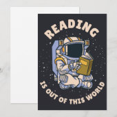 Invitation Reading Is Out Of This World (Devant / Derrière)