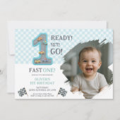 Invitation Ready Set Go 1st Birthday (Devant)