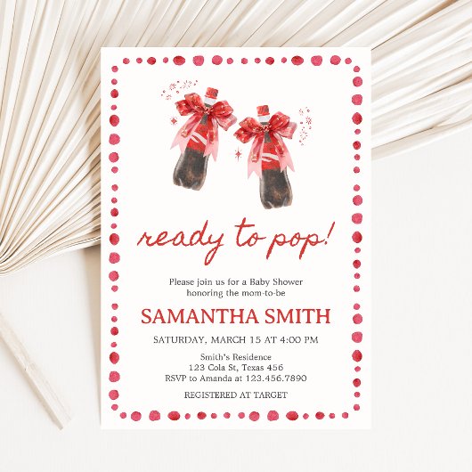 Invitation Ready to Pop Baby Shower 
