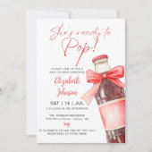 Invitation Ready To Pop Soda Bottle Red Bow Baby Shower (Devant)