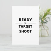 Invitation READY to TARGET (Debout devant)