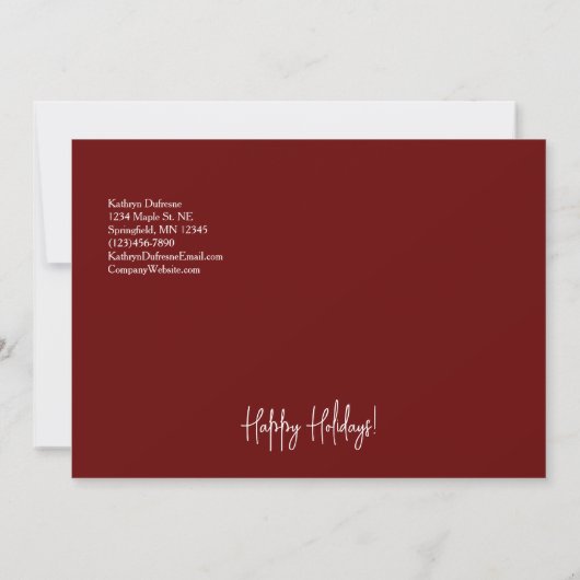 Invitation Real Estate Holiday Greetings (Dos)