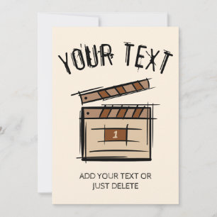 Invitation réalisateur, acteur, réalisateur idée cadeau