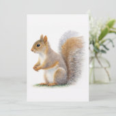 Invitation Realistic Squirrel Portrait (Debout devant)