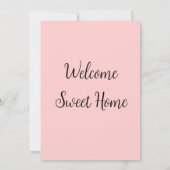 Invitation Realtor bienvenue maison chauffage ajouter votre n (Dos)