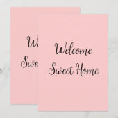 Invitation Realtor bienvenue maison chauffage ajouter votre n (Devant / Derrière)