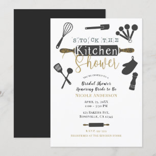 Invitation Reapprovisionner la cuisine de mariage moderne min