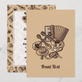 Invitation Rebetiko Icons (Devant / Derrière)