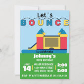 Invitation Rebondissons, Bounce House Anniversaire (Devant)