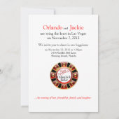 Invitation Réception à Las Vegas d'Orlando & Jackie (Dos)