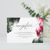 Invitation Réception Abstraite sur la Crimson et le Sage Gree (Debout devant)