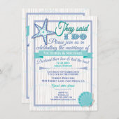 Invitation Réception après mariage (Devant / Derrière)