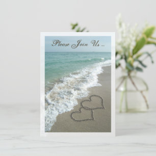 Invitation Réception après mariage Destination Coeurs de plag