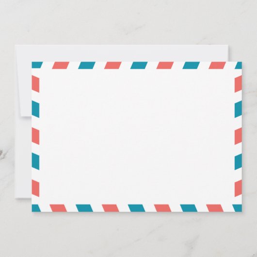 Invitation Réception après mariage par avion Floride (Dos)