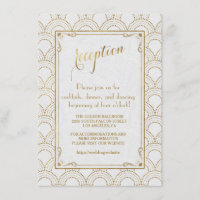 Réception Art Déco Or Grande Gatsby Blanche
